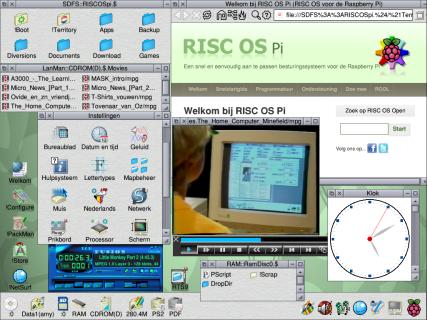 afbeelding RISC OS-bureaublad
